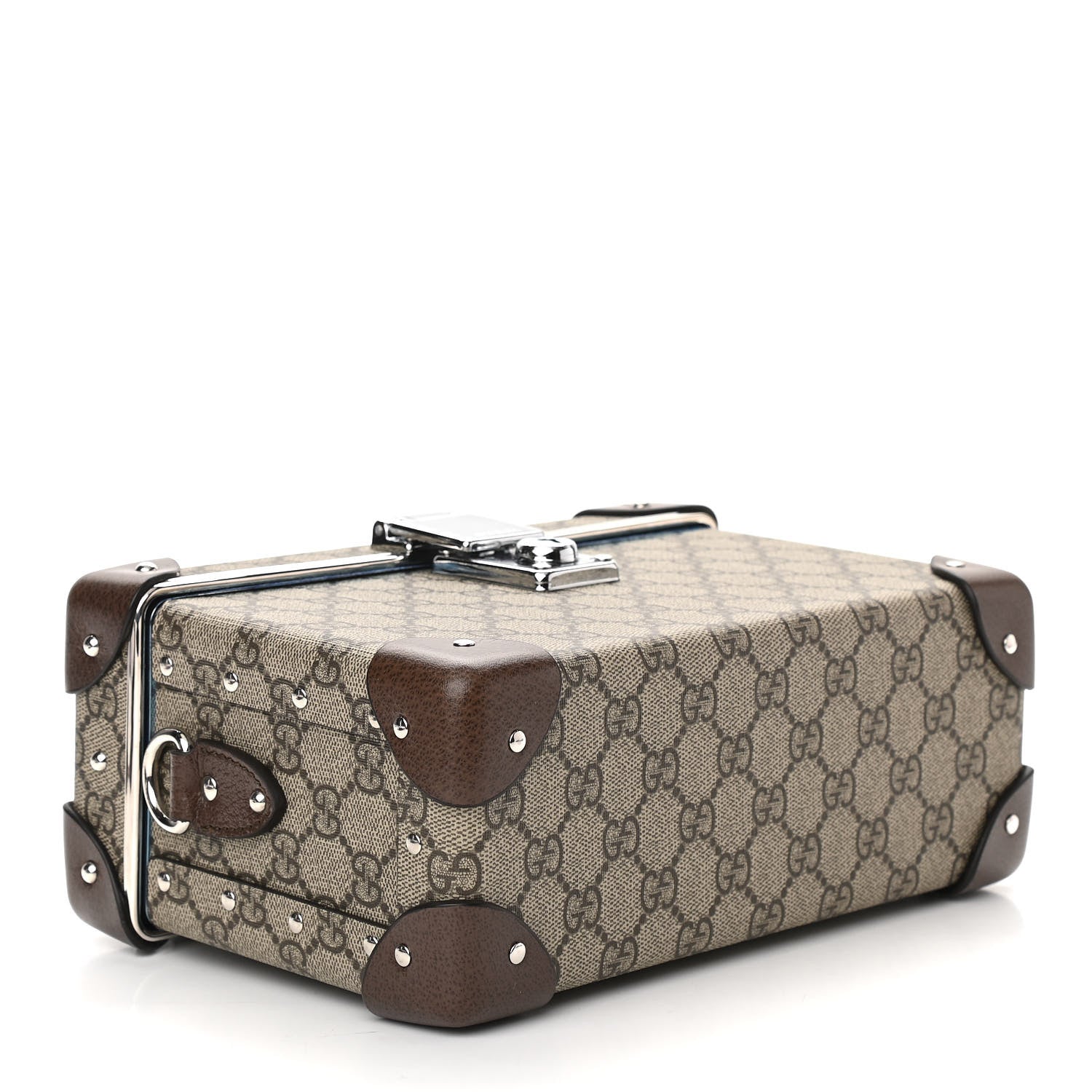 Gucci GG Supreme Monogram Globe-Trotter Beauty Case Brown 4 of 11