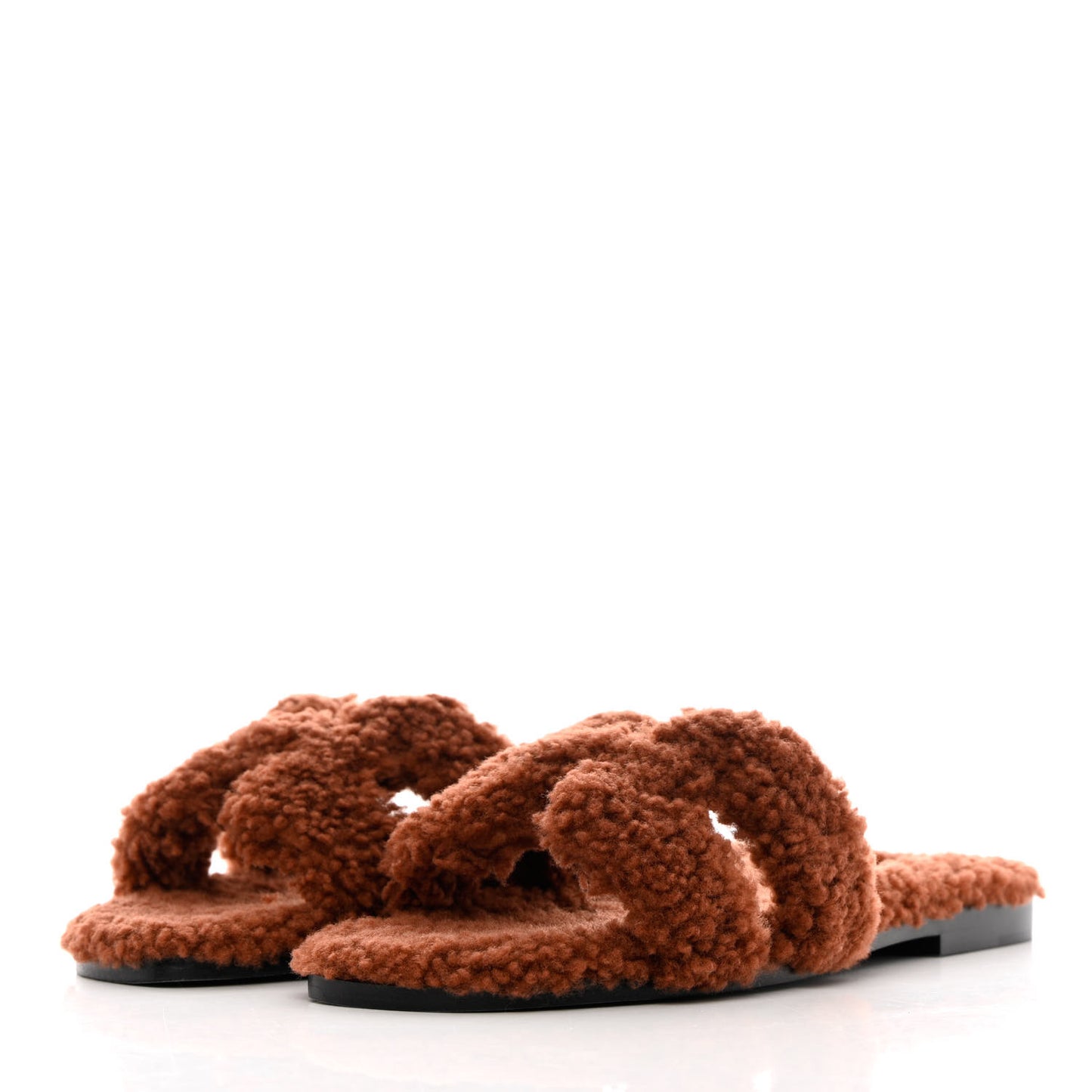Woolskin Oran Sandals 38 Cognac