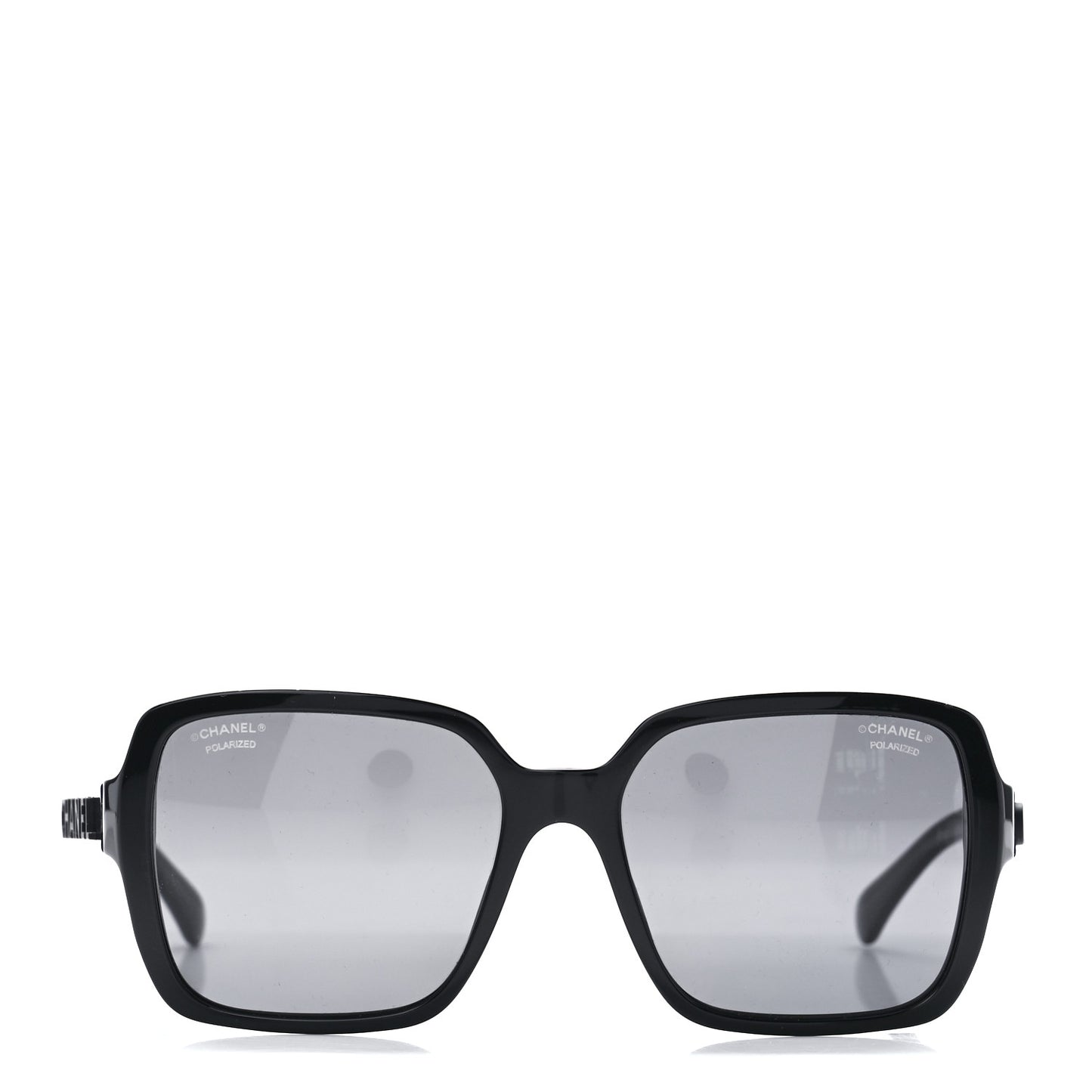 Acetate Polarized Square Sunglasses 5408 Black
