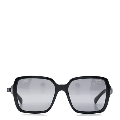 Chanel Acetate Polarized Square Sunglasses 5408 Black 2 of 8