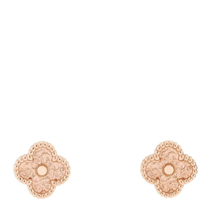Van Cleef & Arpels 18K Rose Gold Sweet Alhambra Earrings 1 of 5