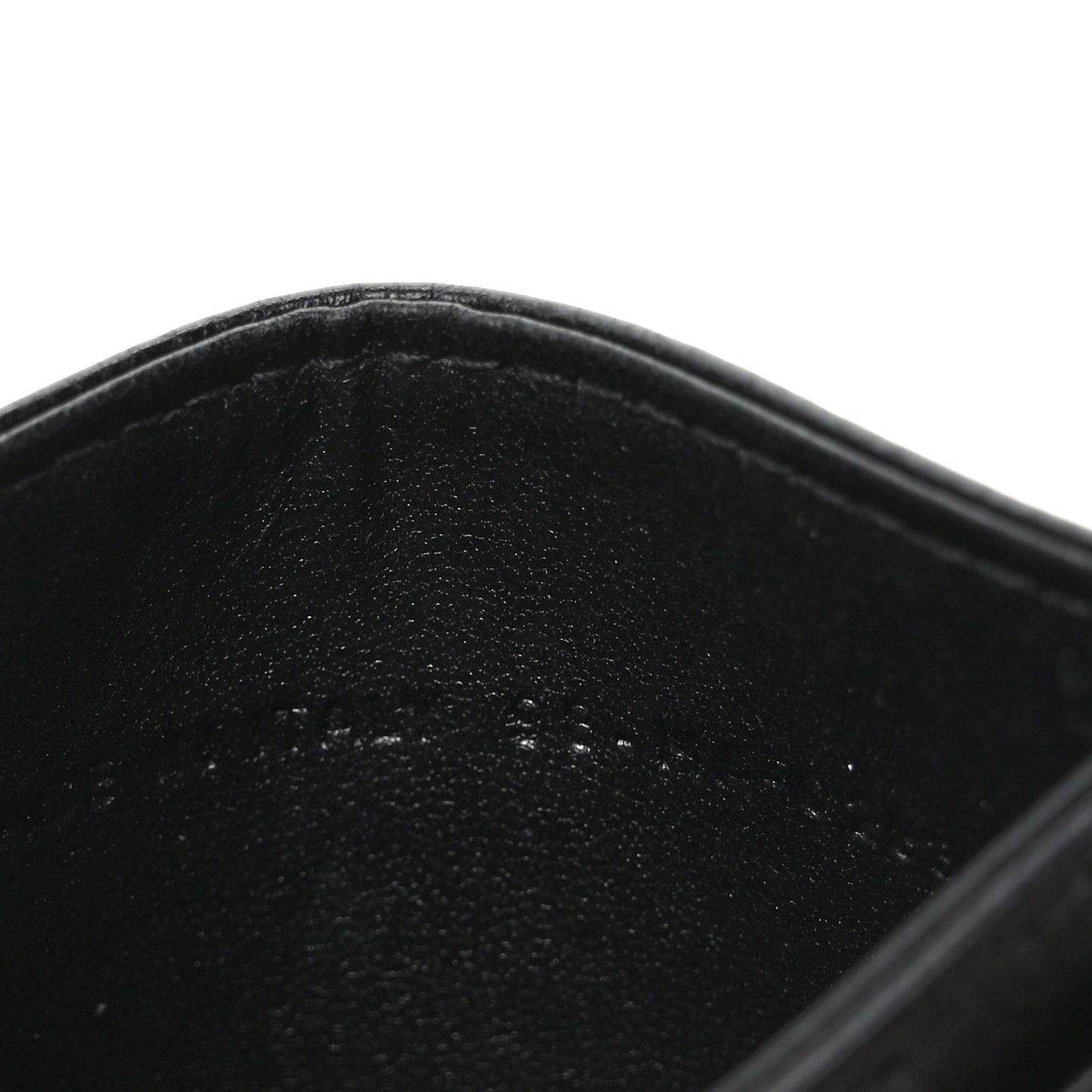 Supple Calfskin Cannage Caro Five-Slot Card Holder Black