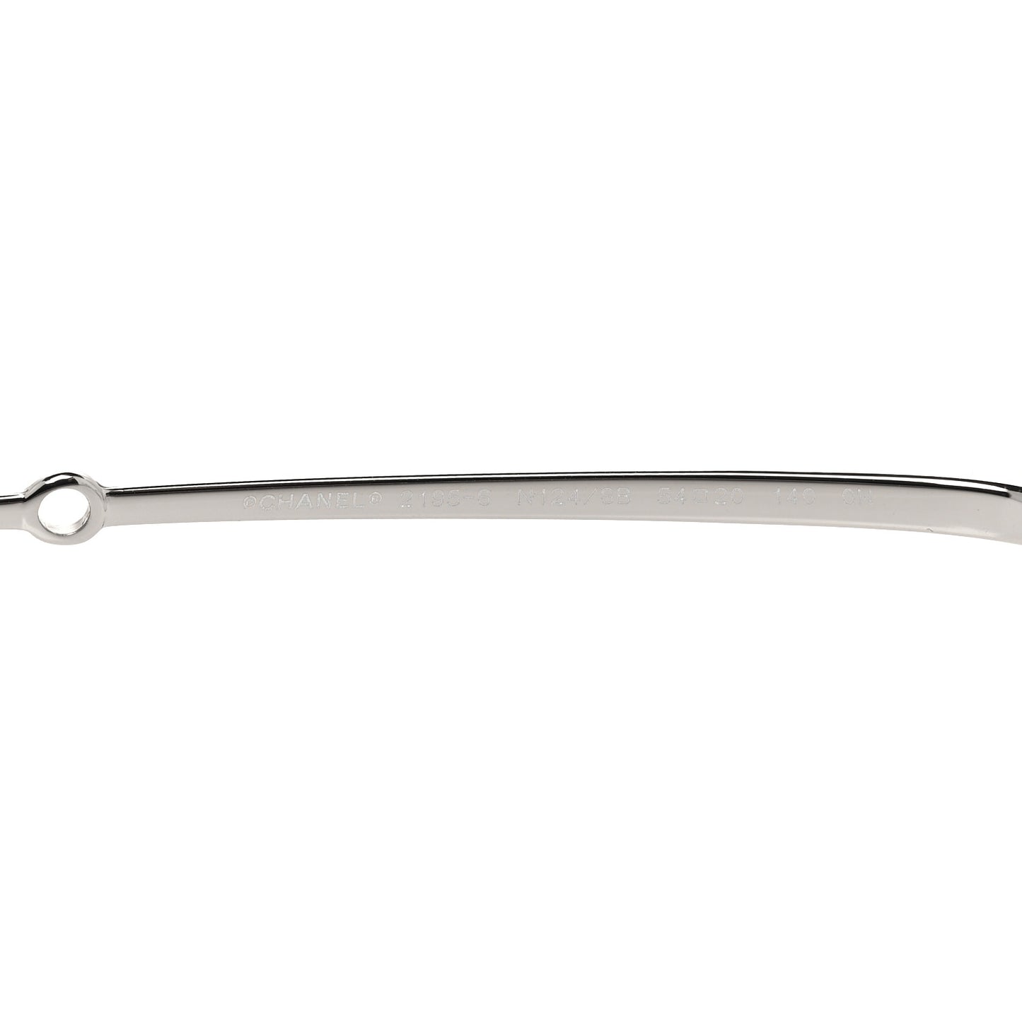 Metal Removable Pearl Chain Square Eyeglasses 2195-S Silver