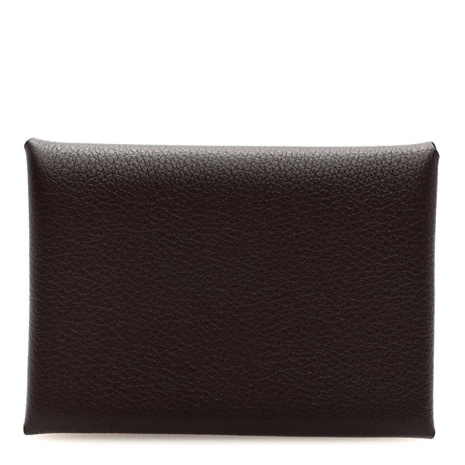 Hermes Evercolor Calvi Duo Card Case Chocolate 1 of 8