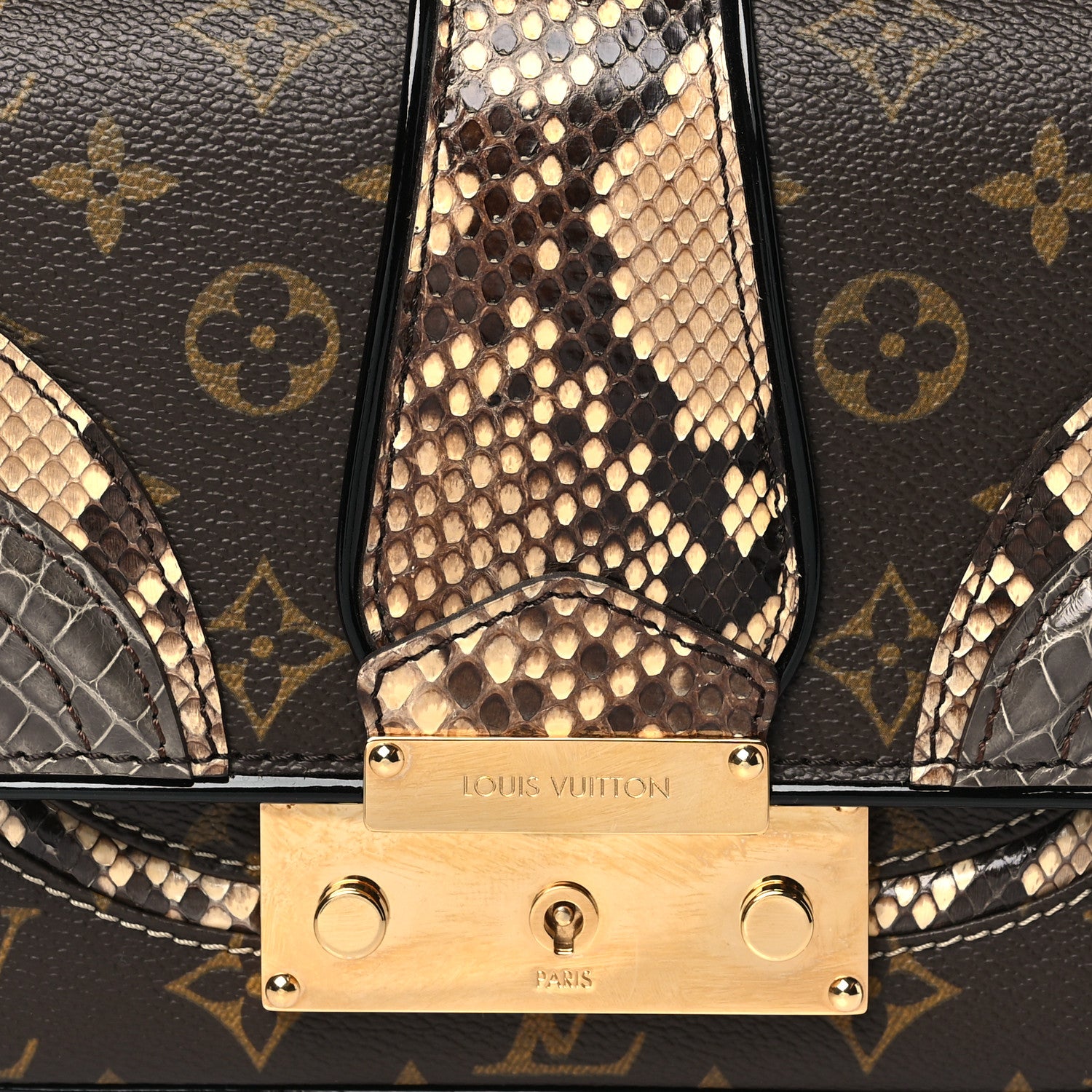 Louis Vuitton Monogram Snakeskin Alligator Monogramissime Pochette Gris 7 of 9