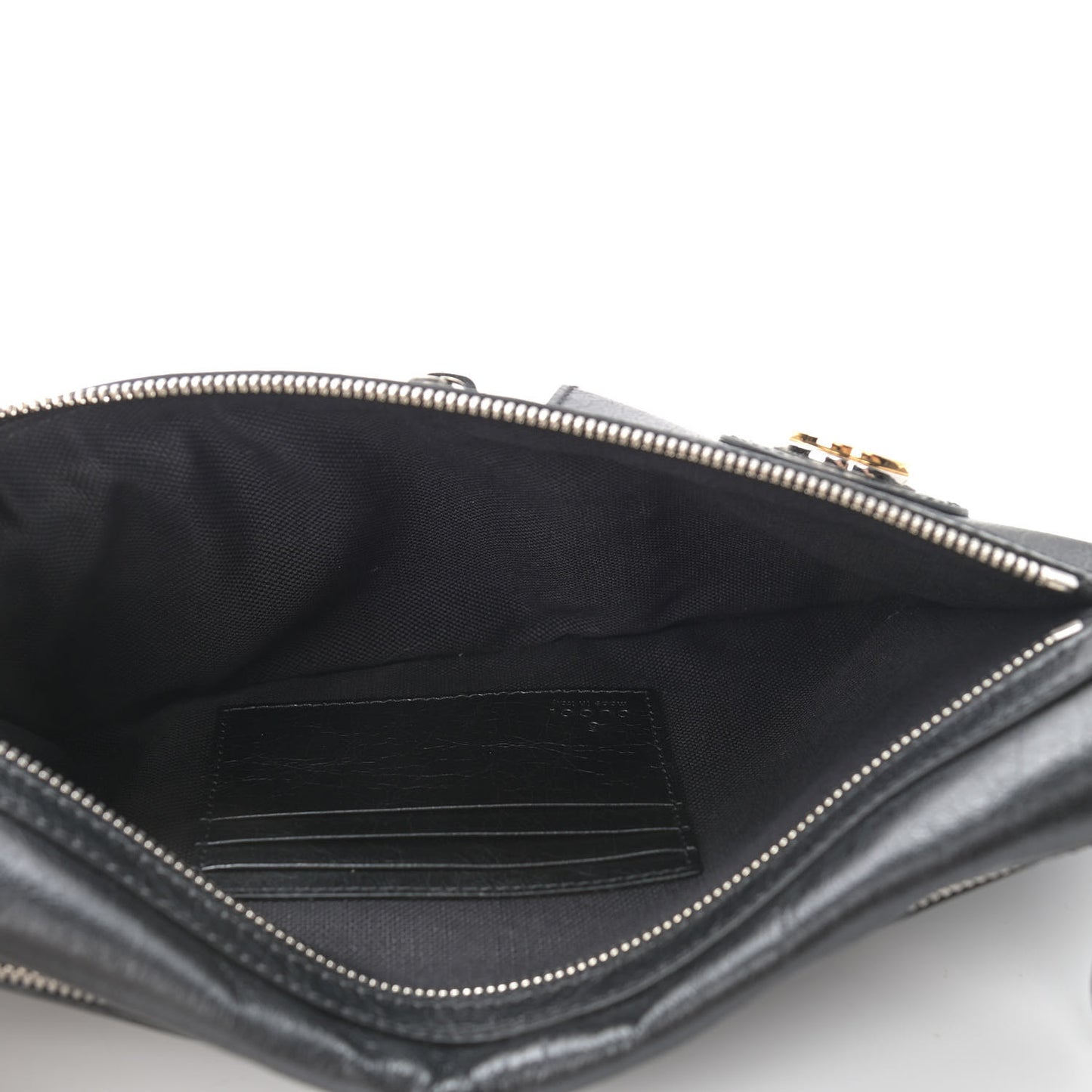 Fluffy Calfskin Morpheus Messenger Bag Black
