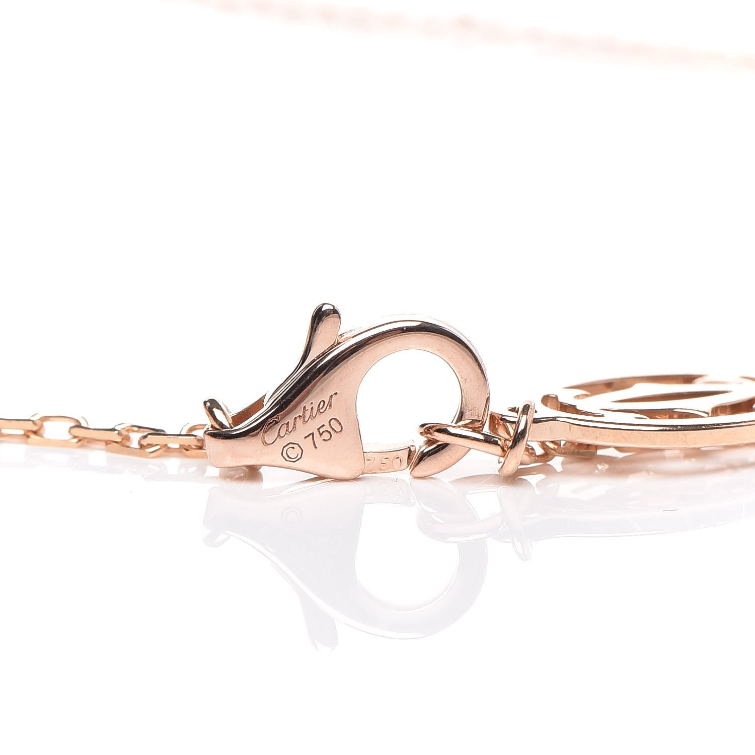 Cartier 18K Pink Gold Pink Sapphire D'Amour Pendant Necklace 6 of 6
