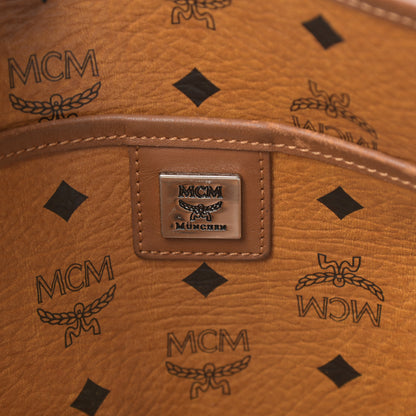 MCM Visetos Shopping Tote Cognac 6 of 21