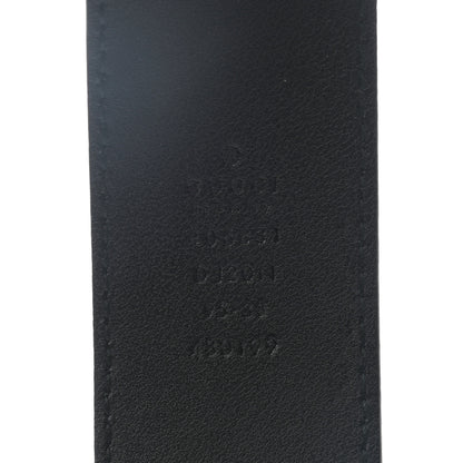 Gucci Textured Dollar Calfskin Nickel Double G 40mm Belt 95 38 Black 5 of 5