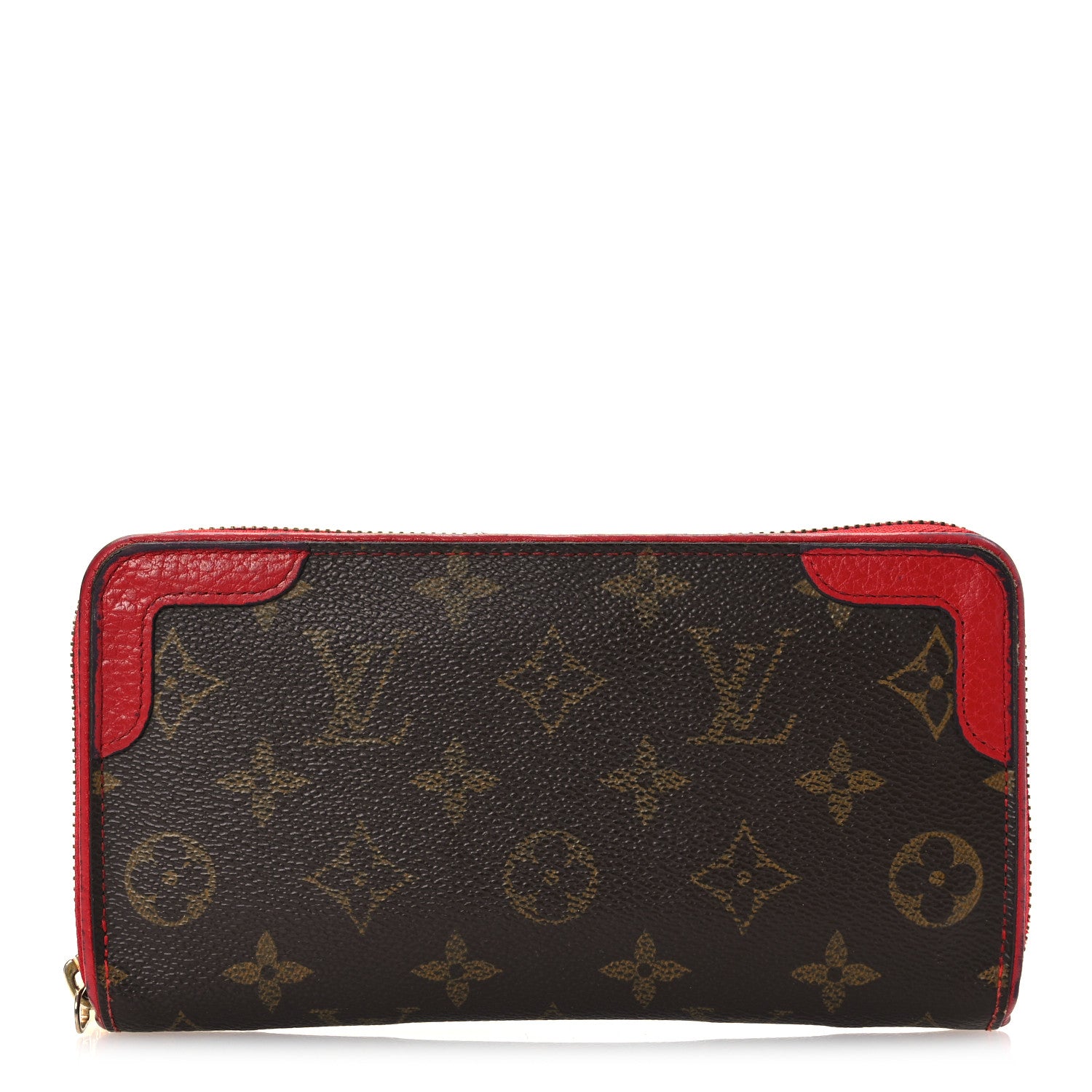 Louis Vuitton Monogram Retiro Zippy Wallet Cherry 1 of 12