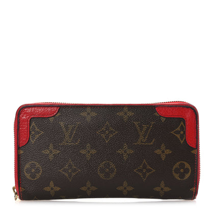 Louis Vuitton Monogram Retiro Zippy Wallet Cherry 1 of 12