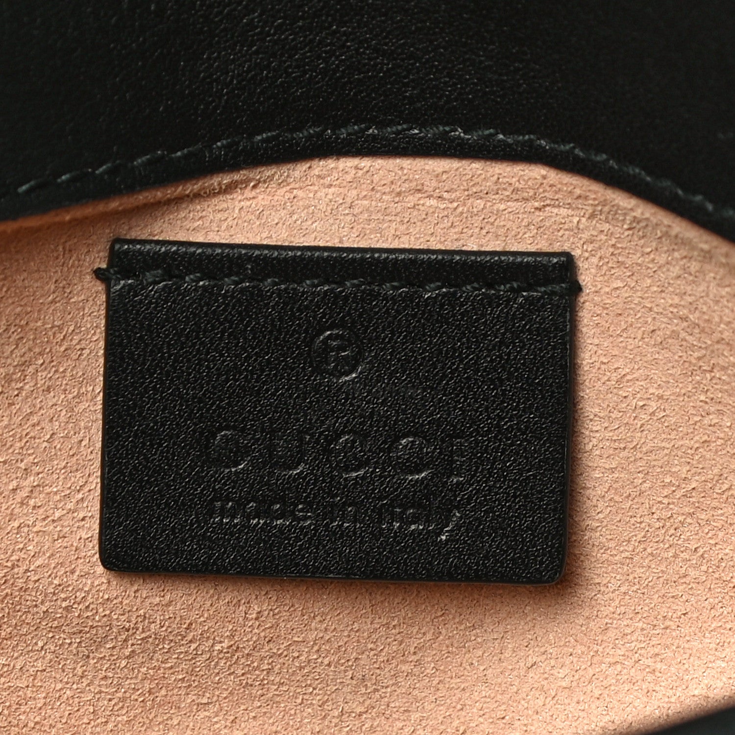 Gucci Calfskin Matelasse Super Mini GG Marmont Shoulder Bag Black 6 of 11