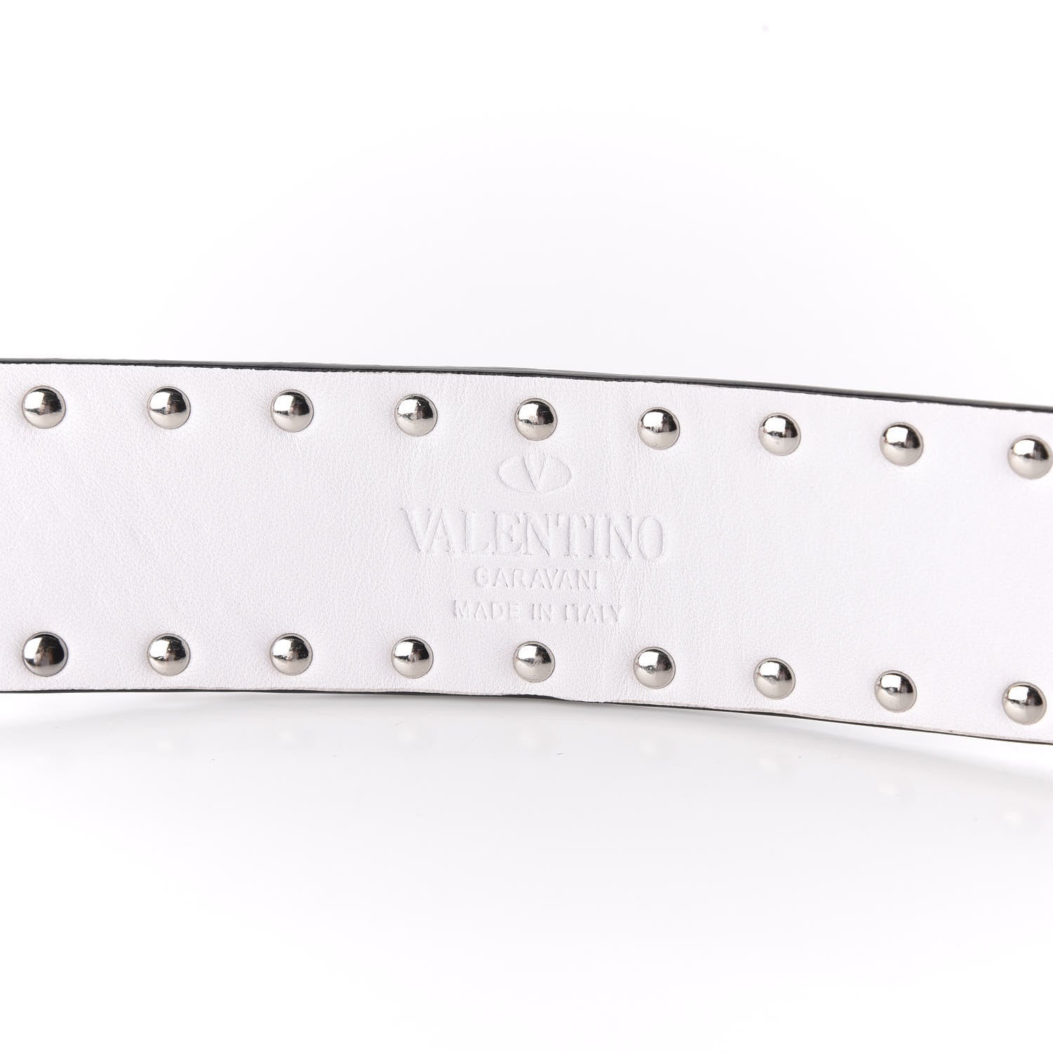 Valentino Garavani Lambskin Free Rockstud Spike Shoulder Strap Optic White 3 of 4