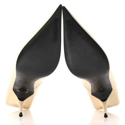 Balenciaga Nappa Square Knife 80mm Pumps 38 Beige Argile 6 of 9