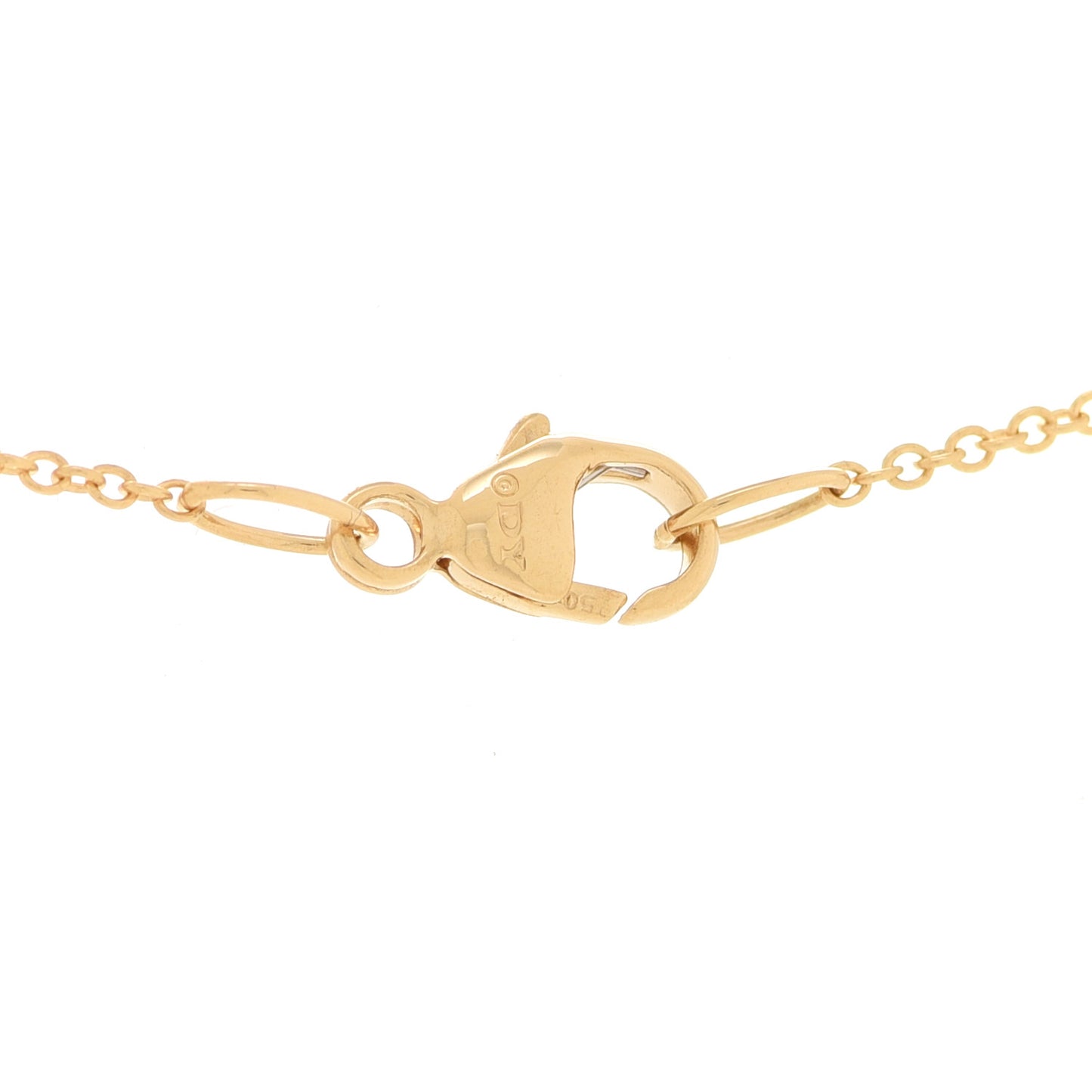 18K Yellow Gold Diamond Cushion Stud Pendant Necklace