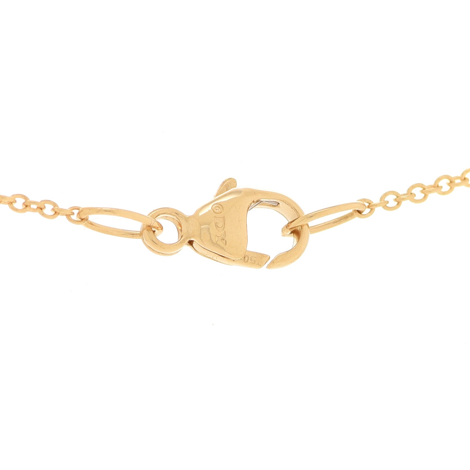 David Yurman 18K Yellow Gold Diamond Cushion Stud Pendant Necklace 5 of 5