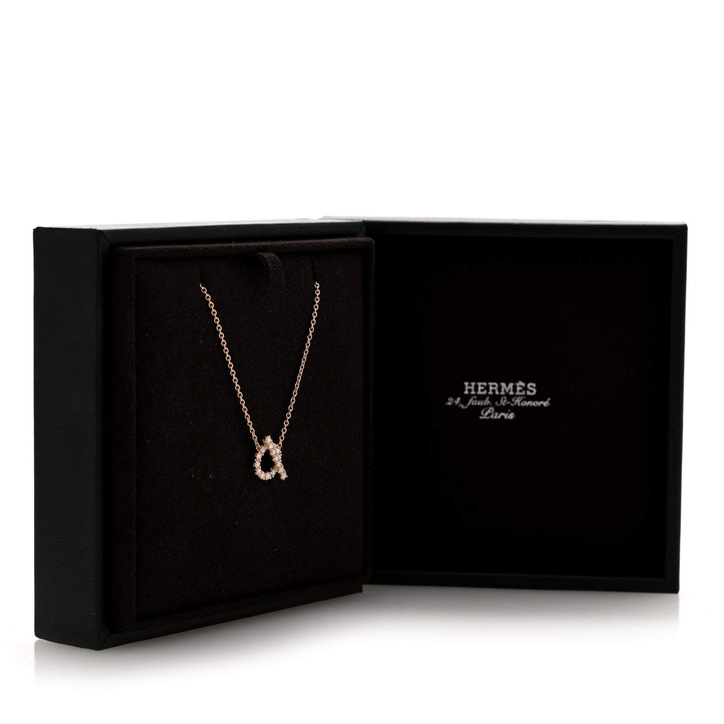 18K Rose Gold Diamond Finesse Pendant Necklace