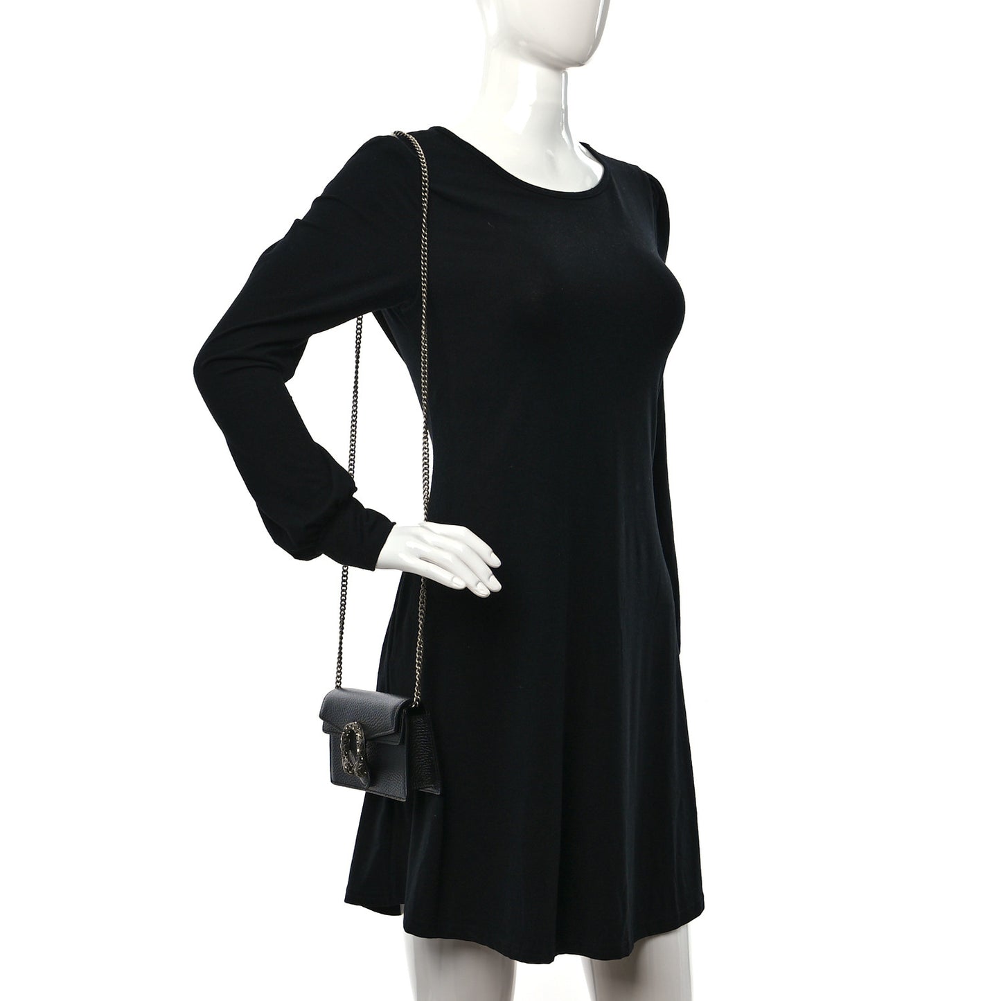 Calfskin Super Mini Dionysus Shoulder Bag Black