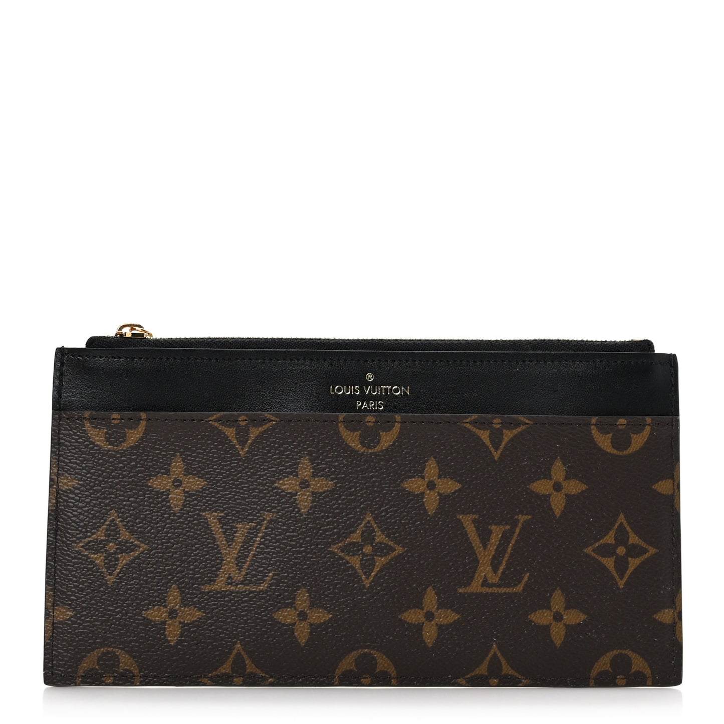 Monogram Slim Purse Black