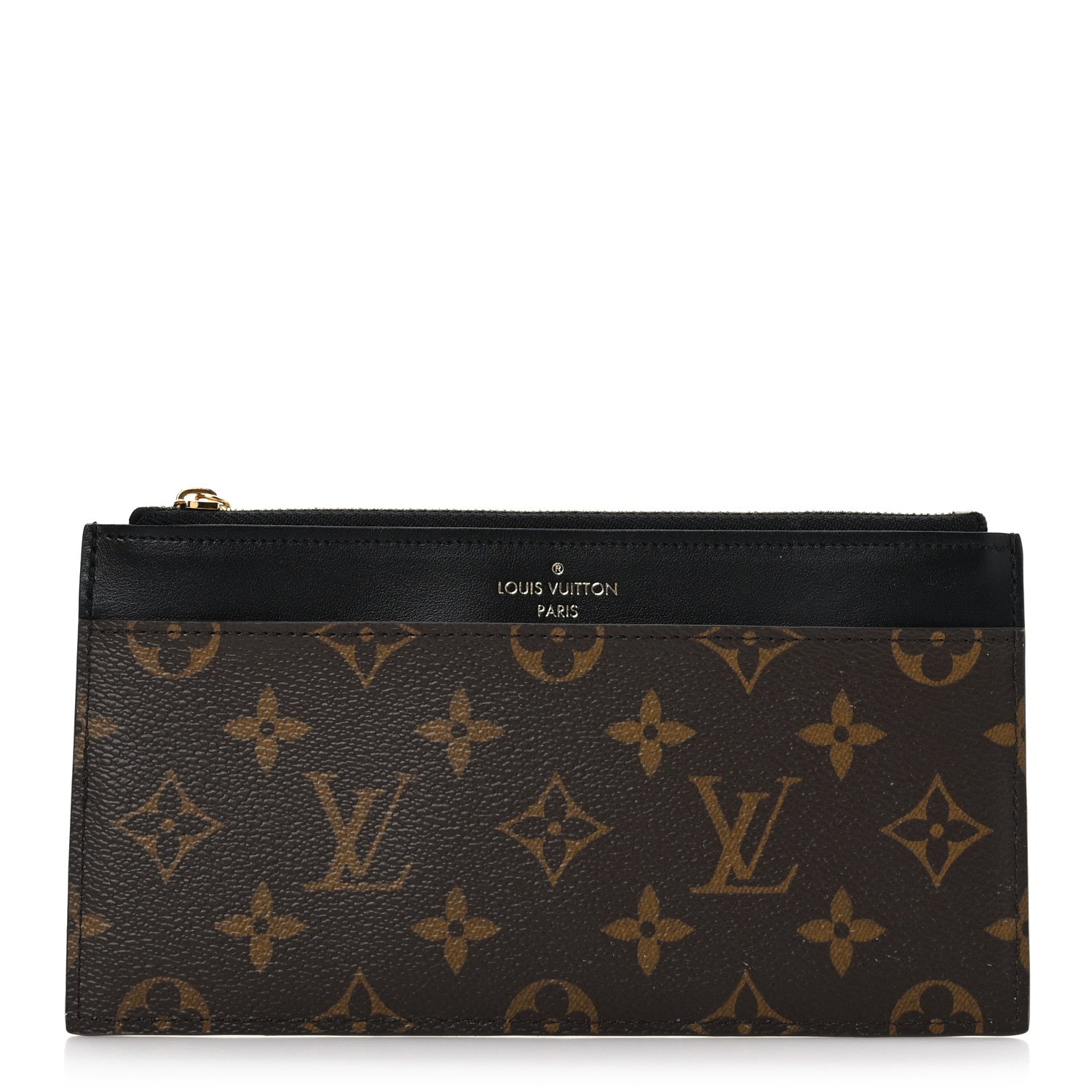 Louis Vuitton Monogram Slim Purse Black 1 of 6