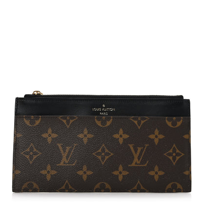 Louis Vuitton Monogram Slim Purse Black 1 of 6