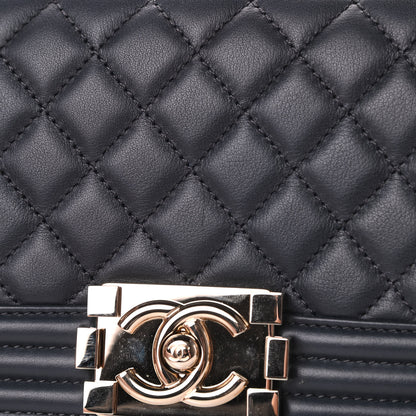 Chanel Calfskin Quilted Small Boy Flap Dark Grey 11 of 14