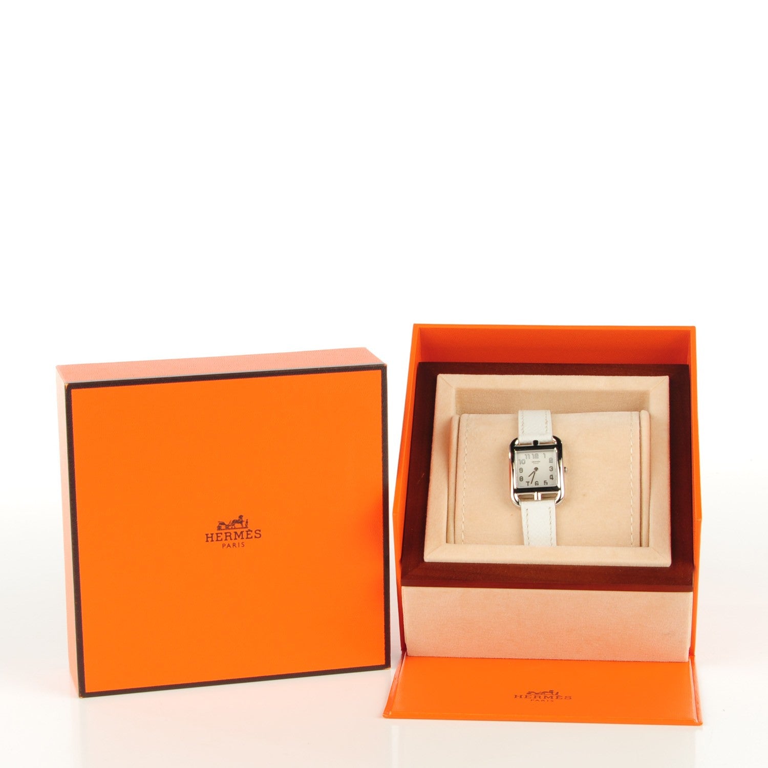 Hermes Stainless Steel Epsom 23mm Cape Cod Quartz Watch Blanc 2 of 10