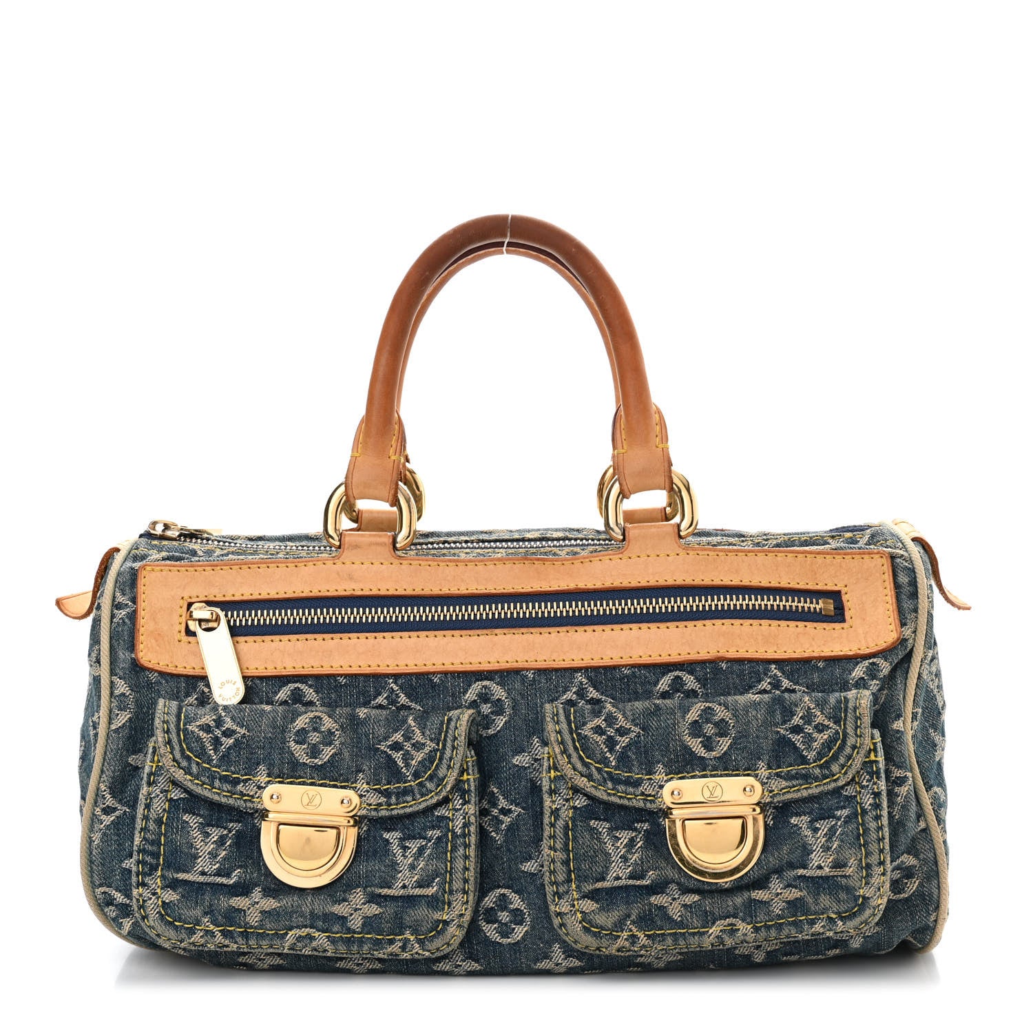 Louis Vuitton Monogram Denim Neo Speedy Blue 1 of 18