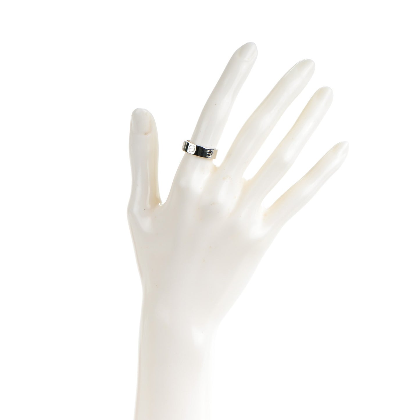 Platinum 5.5mm LOVE Ring 51 5.75