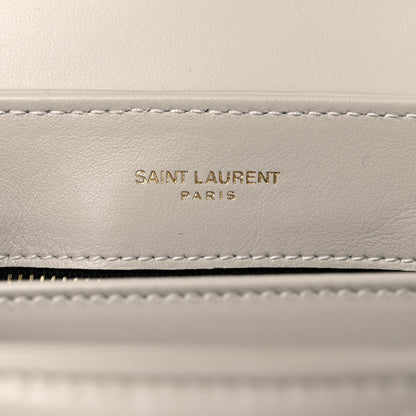 Saint Laurent Calfskin Y Quilted Monogram Toy Loulou Crossbody Bag Crema Soft 10 of 11
