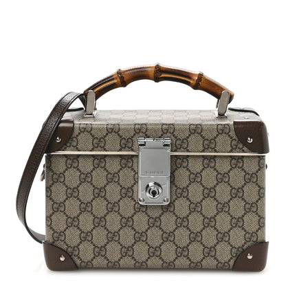 Gucci GG Supreme Monogram Globe-Trotter Beauty Case Brown 1 of 11
