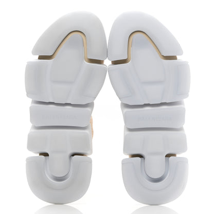 Balenciaga Technical 3D Recycled Knit Bi-Color Womens Speed 2.0 Transparent Sole Sneakers 36 Light Beige White 5 of 11