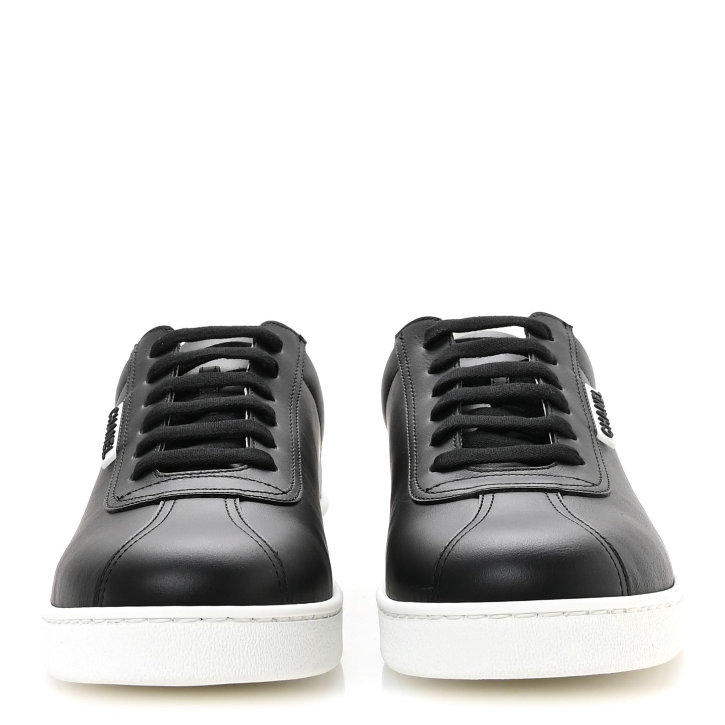 Calfskin CC Mens Uniform Sneakers 43 Black