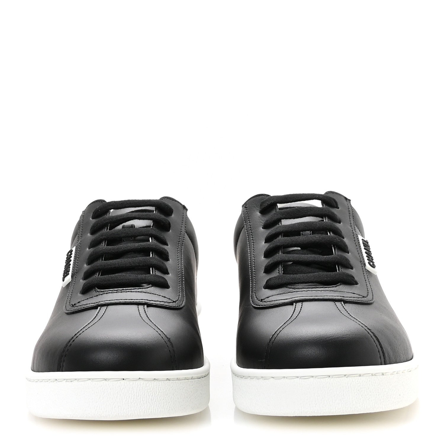 Chanel Calfskin CC Mens Uniform Sneakers 43 Black 3 of 8