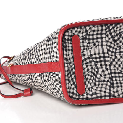 MCM Visetos Medium Liz Reversible Shopper Tote Ruby Red 10 of 12