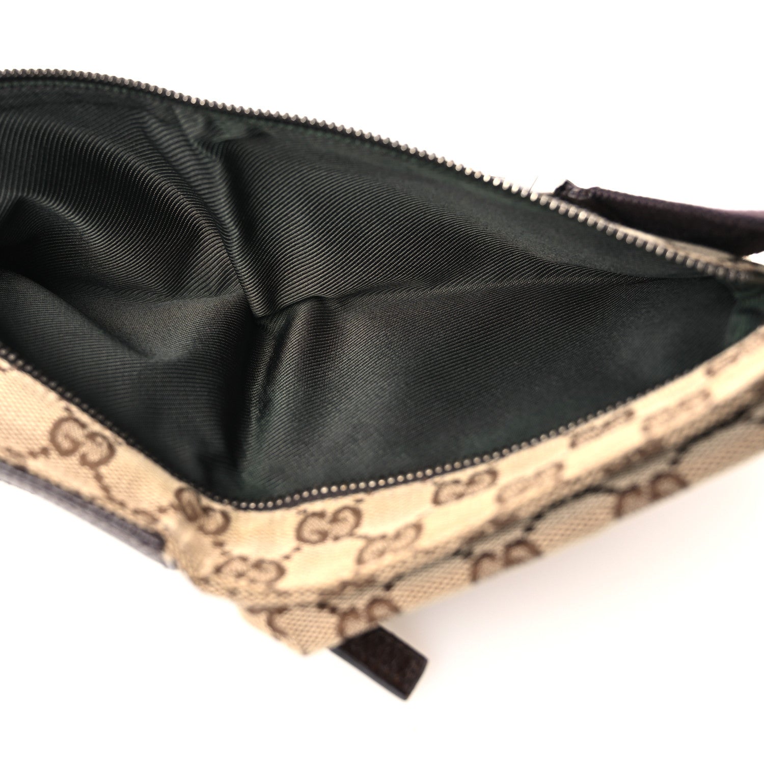 Gucci GG Monogram Double Pocket Belt Bag Dark Brown 5 of 13