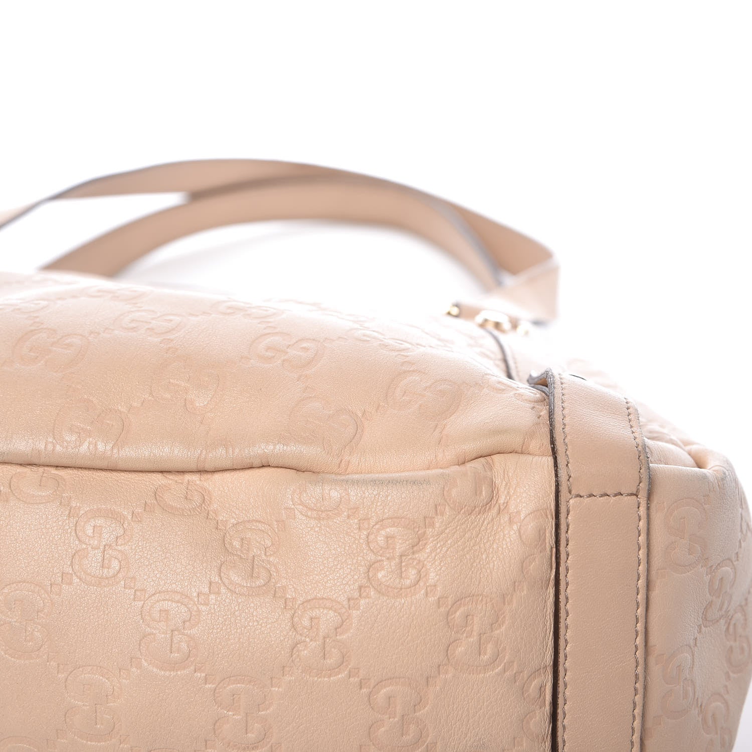 Gucci Guccissima Medium Abbey Shoulder Bag Beige 10 of 13