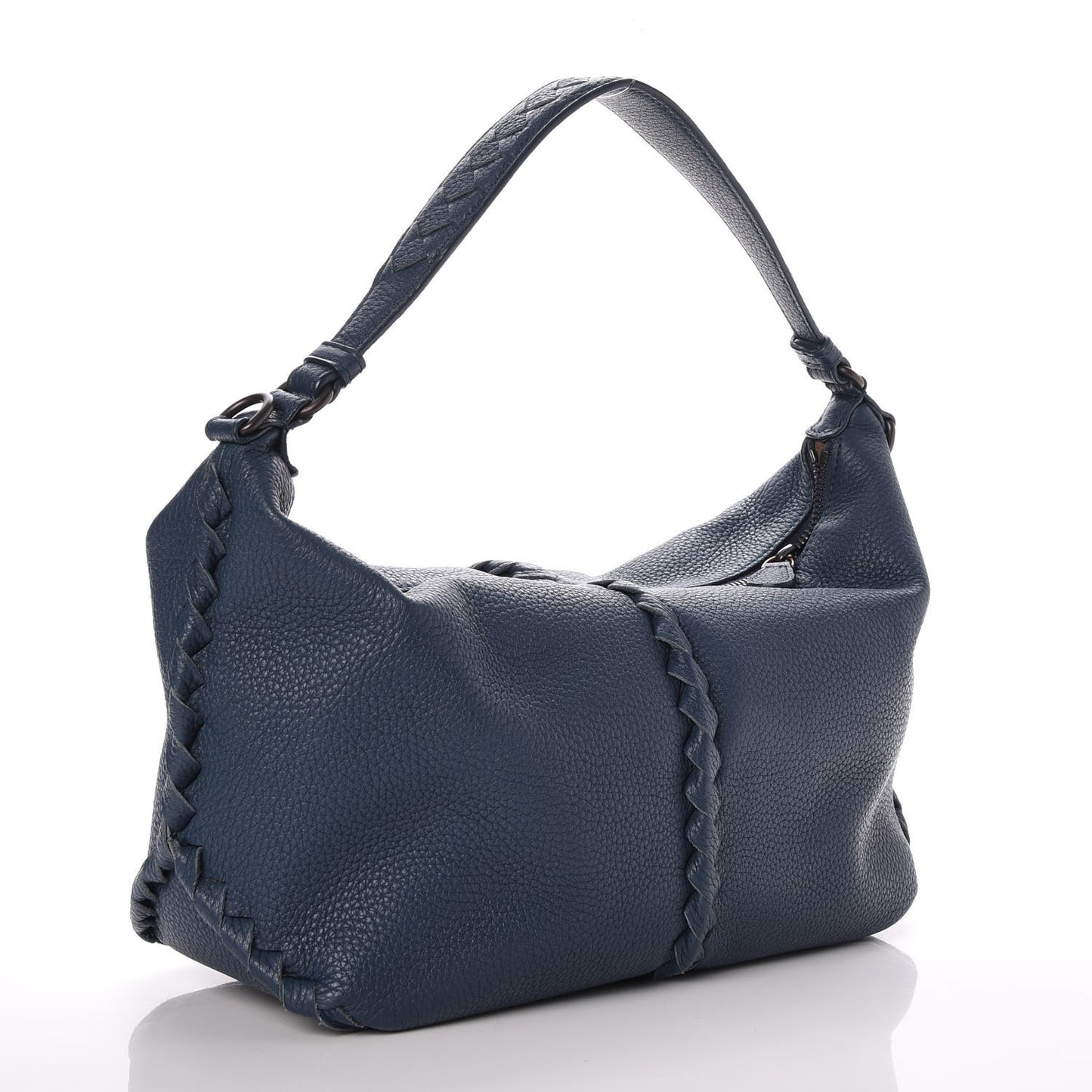 Cervo Deerskin Medium Shoulder Bag Denim