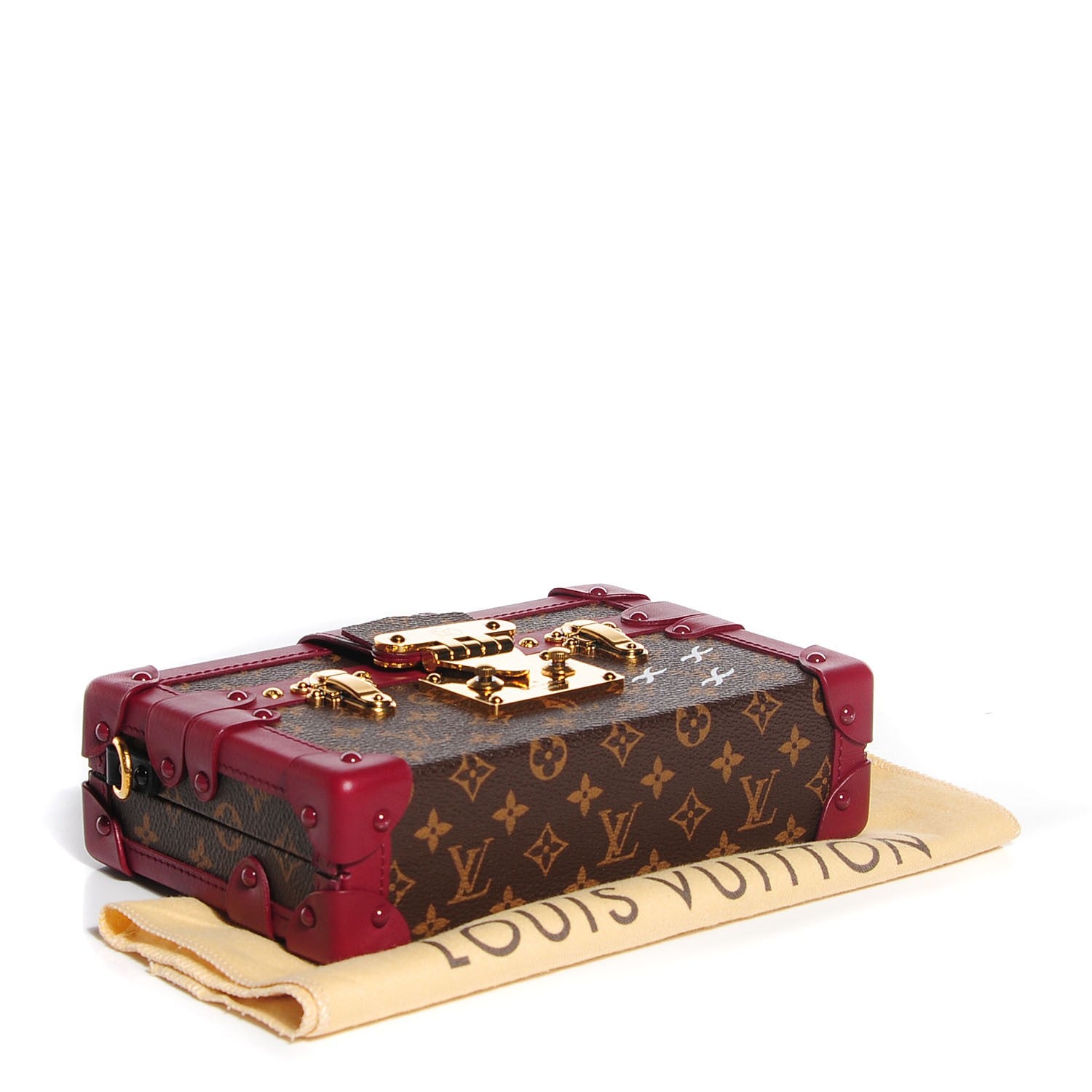 Louis Vuitton Monogram Petite Malle Bordeaux 4 of 7