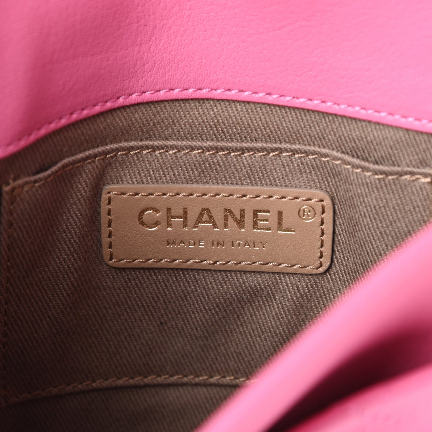 Goatskin Stitched Casual Trip Messenger Flap Pink