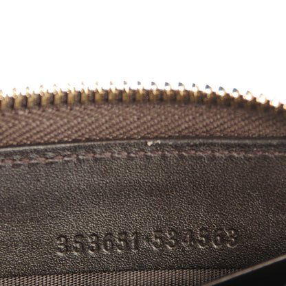Gucci Monogram Web Rania Zip Around Wallet Brown 7 of 7