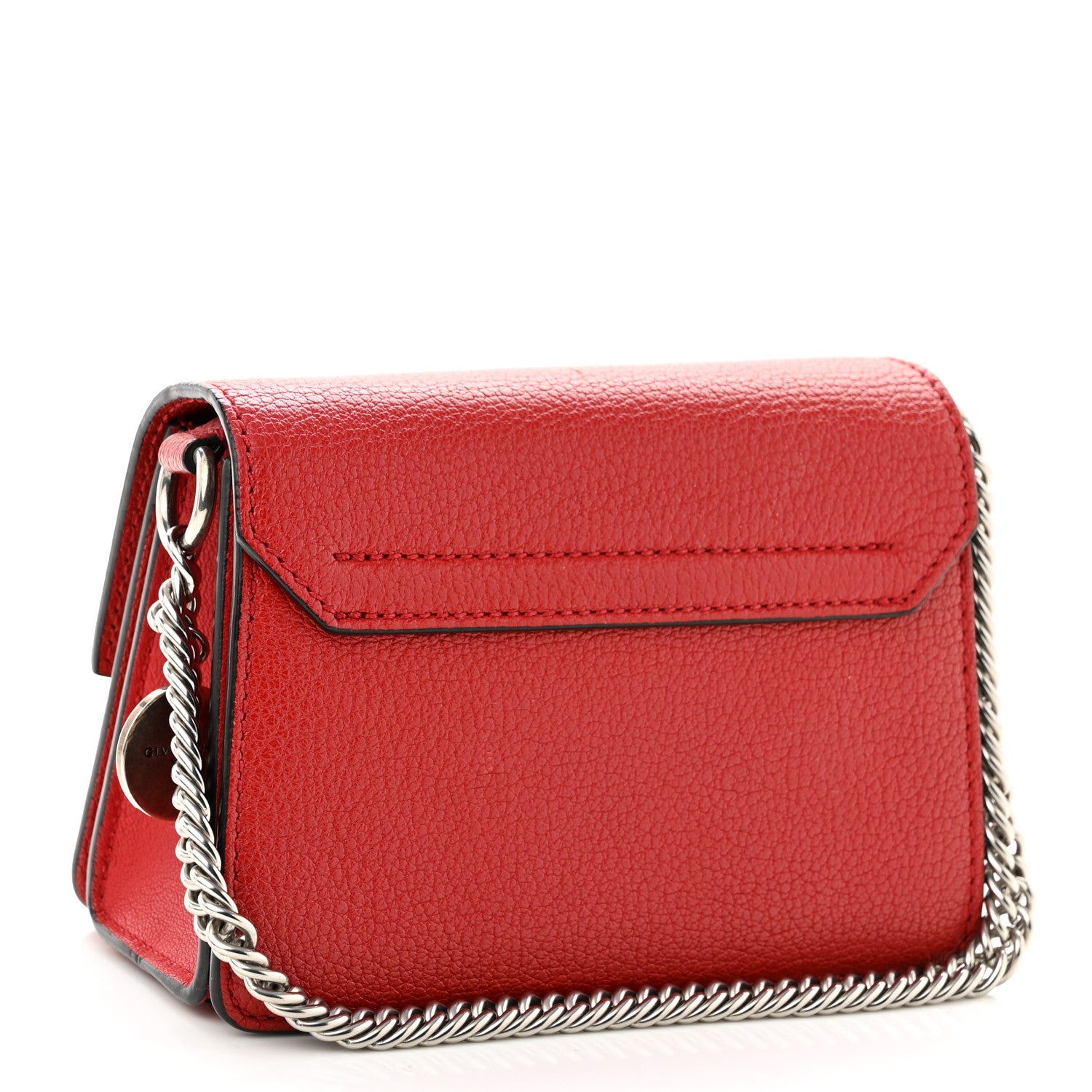 Givenchy Goatskin Mini GV3 Shoulder Bag Bright Red 2 of 8