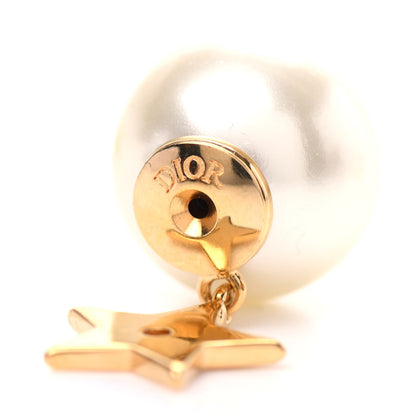 Christian Dior Pearl Mise En Dior Logo Tribal Earrings 5 of 6