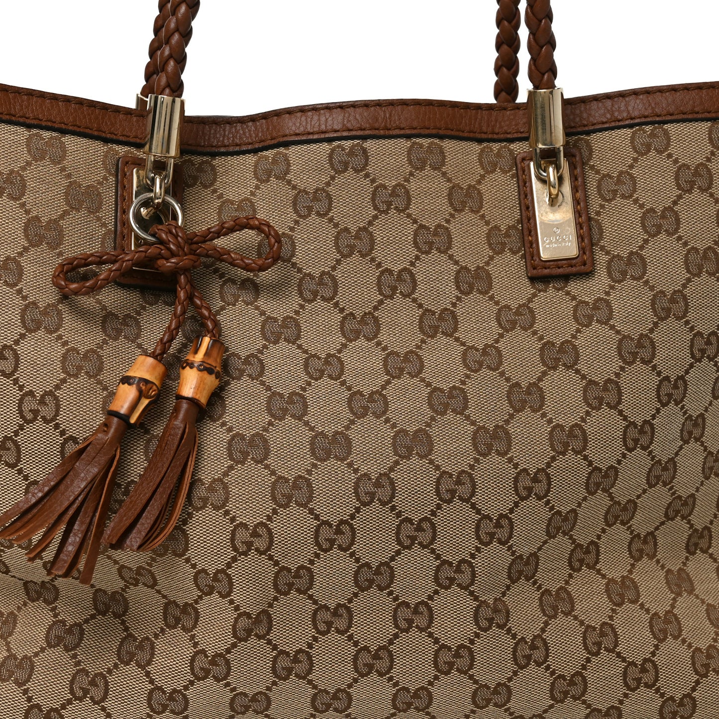Monogram Cellarius Calfskin Medium Bella Tote Beige Ebony Cuir