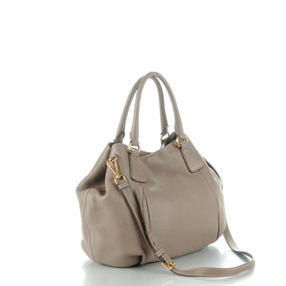 Prada Vitello Daino Tote Argilla 3 of 9