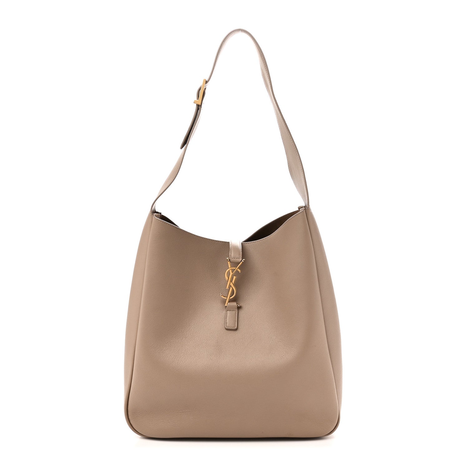 Saint Laurent Supple Calfskin Large Le 5 A 7 Soft Hobo Dusty Grey 1 of 9