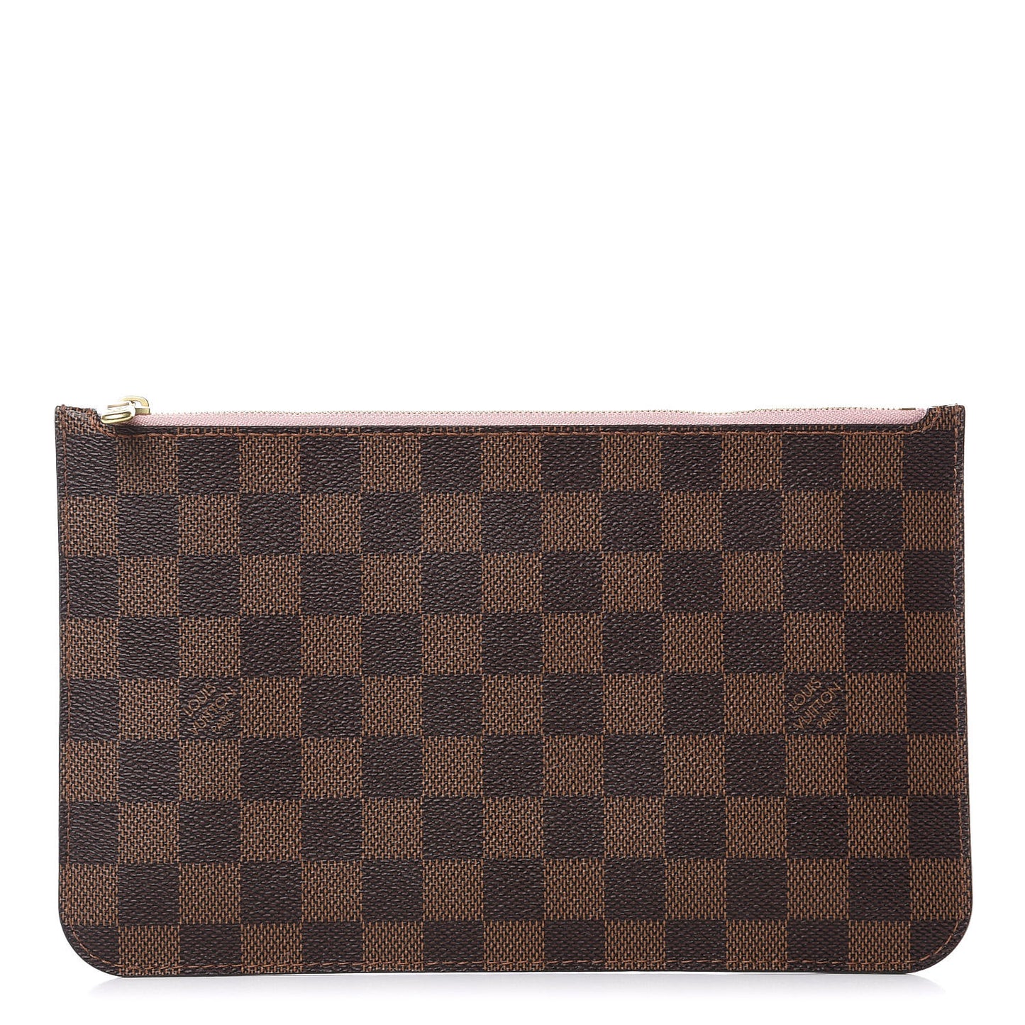Damier Ebene Neverfull MM GM Pochette Rose Ballerine