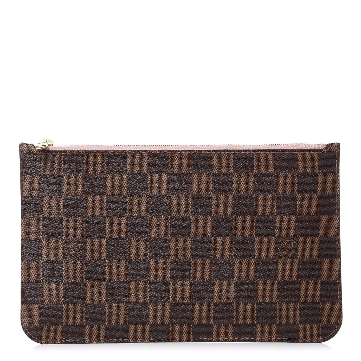 Louis Vuitton Damier Ebene Neverfull MM GM Pochette Rose Ballerine 1 of 7