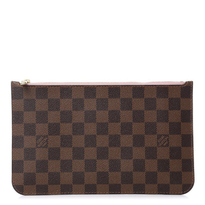 Louis Vuitton Damier Ebene Neverfull MM GM Pochette Rose Ballerine 1 of 7