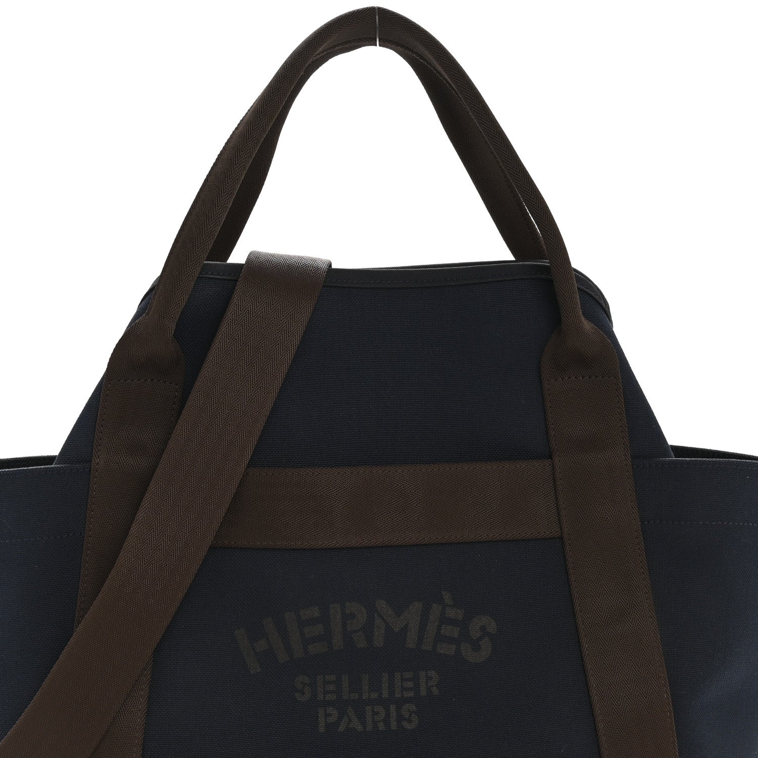 Hermes Toile Sac De Pansage Groom Bleu Navy Feu 10 of 13